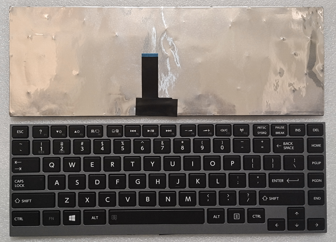 Picture of New Replacement Laptop Keyboard For TOSHIBA U900/N860/Z930/Z830/U920T/U840/U800W Blue FRAME BLACK US Layout